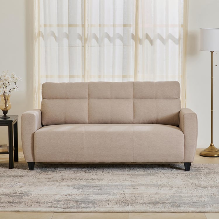 Helios Emily Fabric 3-Seater Sofa – Beige